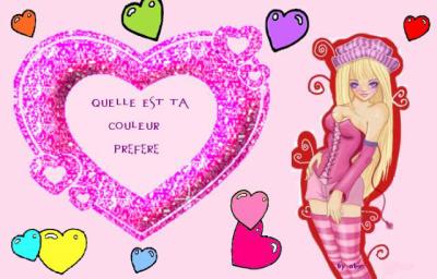 ecris ta couleur preférer